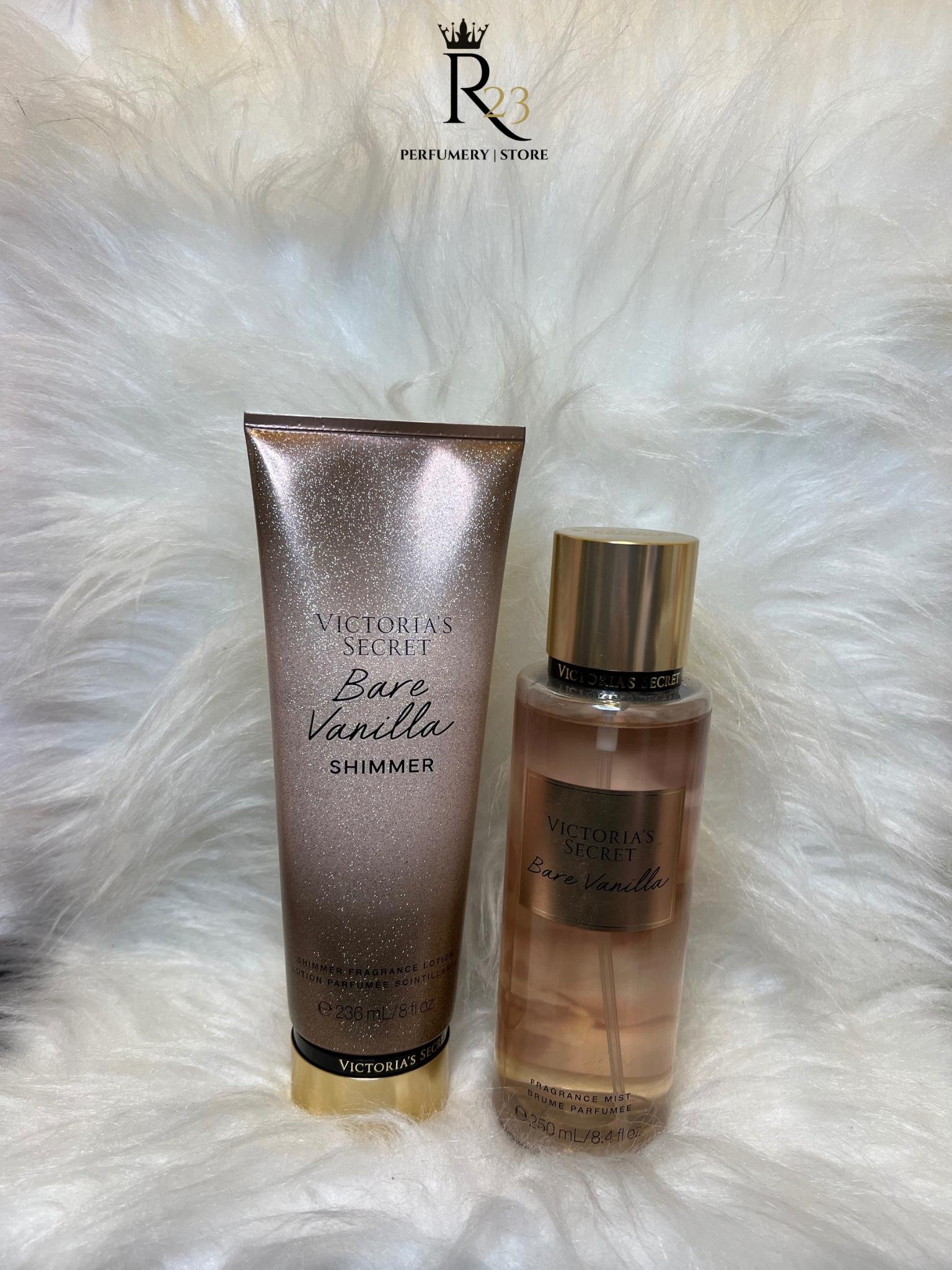 Kit Victoria's Secret Bare Vanilla - Hidratante 236ml + Body Splash 250ml