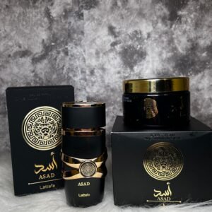 KIT - Lattafa Asad EDP + Creme Corporal  Isabelle La Belle 200g